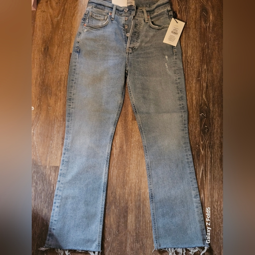 NWT CITIZENS OF HUMANITY SOLA CROPPED BOOT BLUE MOON 23